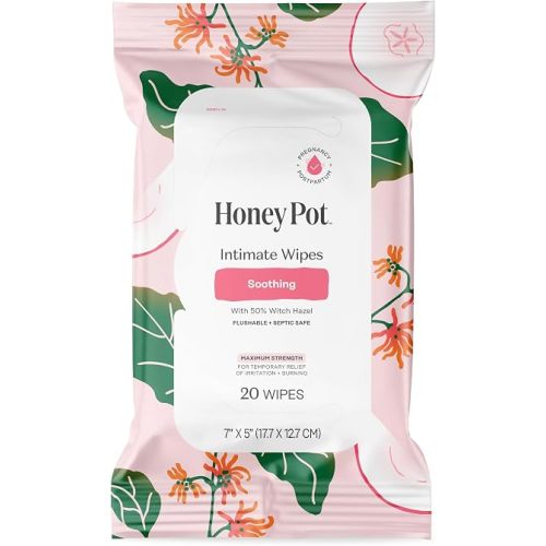 The Honey Pot Company - Feminine Wipes - Soothing Witch Hazel – Postpartum
