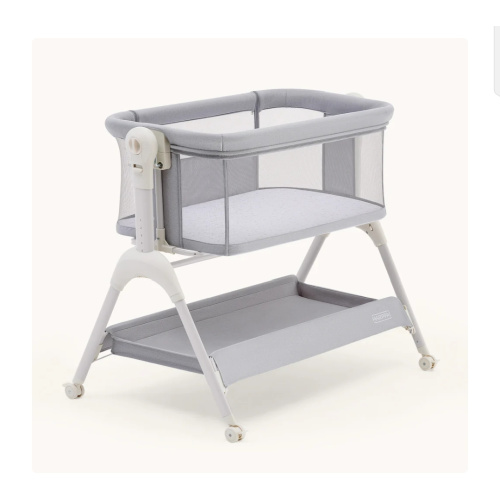 HARPPA Cuddly Sway | 3-in-1 Rocking Baby Bassinet & Bedside Sleeper with Anti-Reflux Mattress for Newborns | Attaches to Bed, Adjustable Height, Tool-Free Setup, Portable Wheels, CPSC Certified, Gentle Rocking Motion | Ideal for Infants, Safe Co-Sleeping 