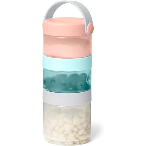 Skip Hop Grab & Go Stackable Baby Formula to Food Container Set, Multi-Color