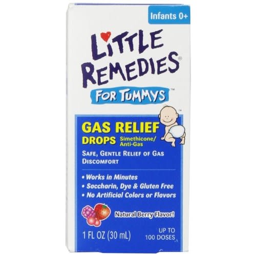 Little Remedies Little Remedies Little Remedies Little Tummys Gas Relief Drops Natural Berry Flavor.