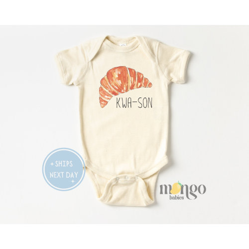 Cute Croissant Onesies® Brand Kwa Son Baby Bodysuit 3M