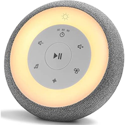 White Noise Machine, Sleep Sound Machine with Baby Night Light, 26 Soothing Sounds and 32 Adjustable Volume, Timer and Memory Function, Sound Machine for Baby, Adults, Home, Office, Travel