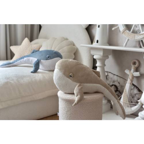 Whale toy gift for newborn baby, Nursing pillow, Handmade stuffed animal, Huge plush humpback,  Children gift idea with personalization