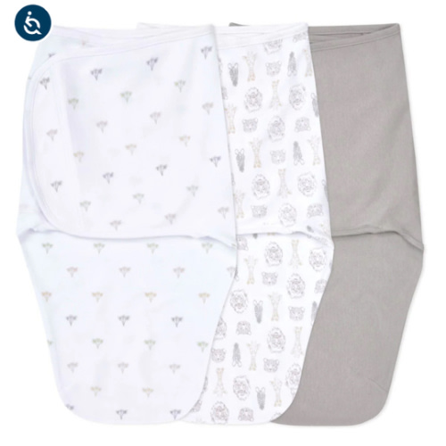 On Safari Easy Swaddle With No Zipper 0-3M | aden + anais