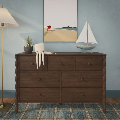 Latitude Run® Jenny Lind 7-Drawer Spindle Dresser | Wayfair