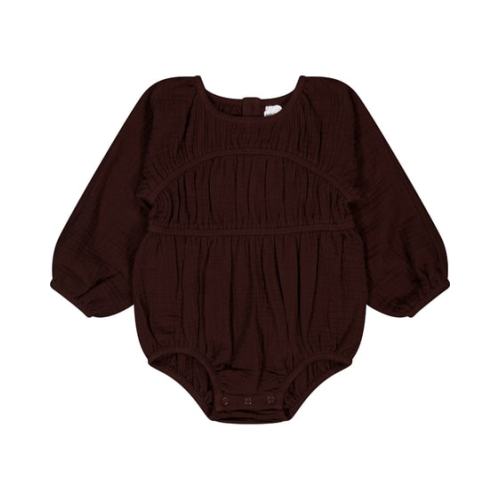 Medium Brown Baby Balloon Romper With Gathers | Best&Less™ Online