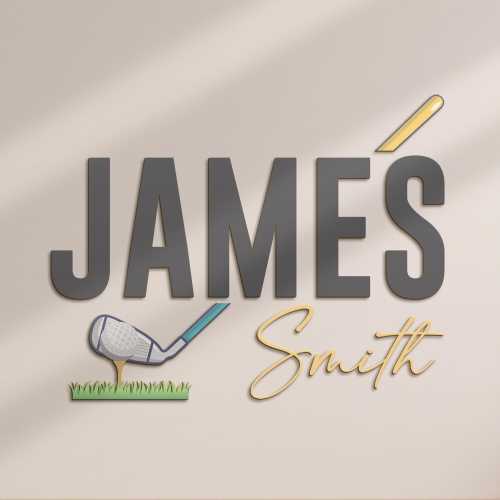 Personalized Cute Golf Kid 3D Wooden Nursery Name Sign Custom Golfer Player Wall Decor Decoration Baby Shower Unique Boy Kid Room Gift