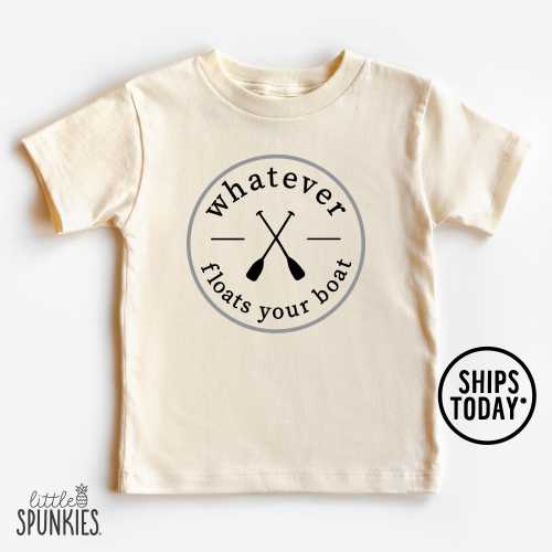 Funny Boating Shirt for Kids, Whatever Floats Your Boat T-shirt, Summer Lake Toddler Graphic Tee