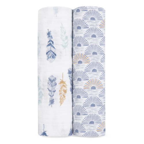 aden + anais, classic swaddles, sunrise 2-pack