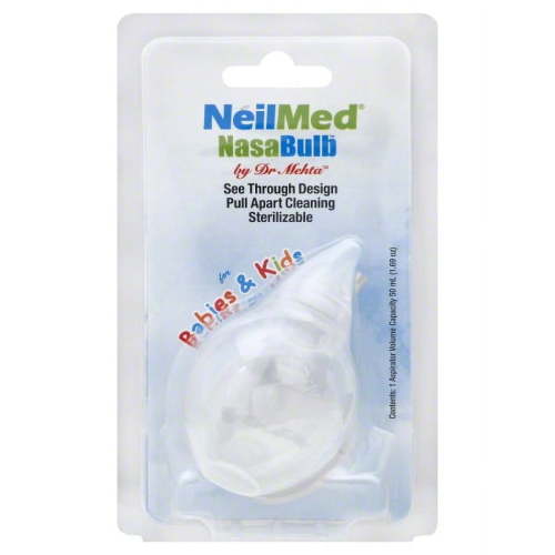 NeilMed NasaBulb Nasal Aspirator – Clear Design, 1 Count