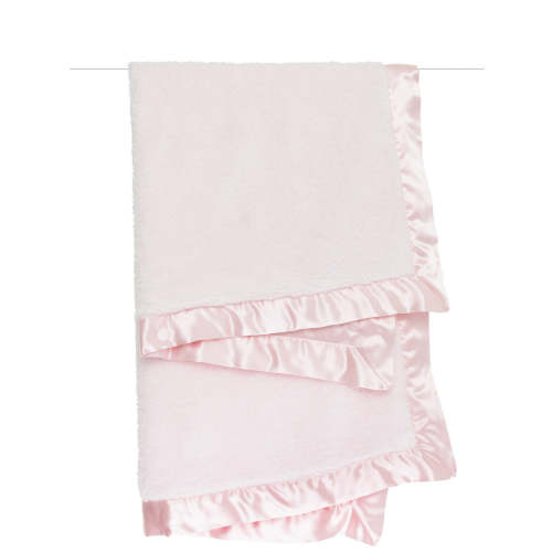 Chenille Satin Baby & Toddler Blanket (31.5" x 37.5") (Pink)