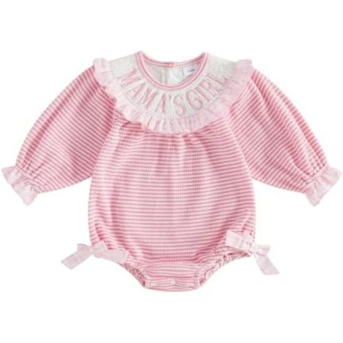 Sejardin Infant Baby Girl Stripe Romper Newborn Fall Clothes