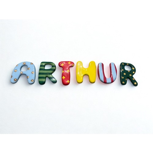 Personalised clay bubble style handmade letters nursery decor wall sign