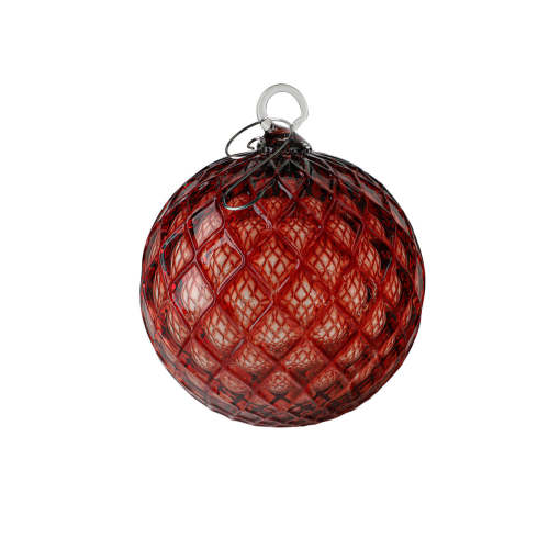 2BGlass January Birthstone Handblown Glass Ornament - January Birthstone Handblown Glass Ornament
