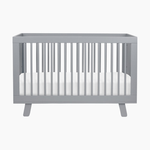 babyletto Hudson 3-in-1 Convertible Crib with Toddler Bed Conversion Kit - Grey