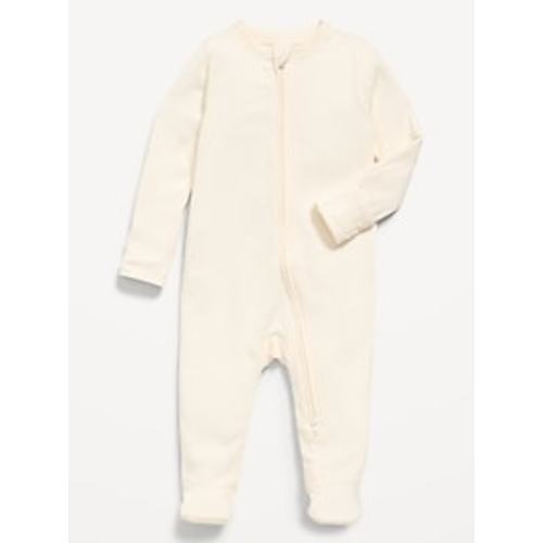 Ribbed 2-Way-Zip Sleep & Play Footed One-Piece for Baby | Old Navy