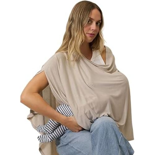 Solly Baby Nursing Cover, Ultra-Breathable, Lightweight Breastfeeding Cover-Up, Buttery-Soft Fabric, Universal Fit, Postpartum Essentials, Newborn Must Haves, Spelt