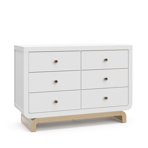 Storkcraft Santorini Driftwood Base 6-Drawer Dresser