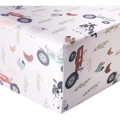 Copper Pearl Premium Knit Baby Crib Sheets for Boys and Girls Breathable and Soft, Fitted Crib Sheets for Standard Baby Mattresses