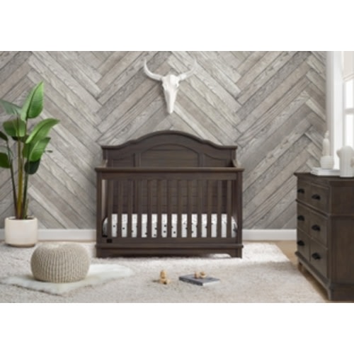 Delta Children Asher 6-in-1 Convertible Crib with Toddler Rail
