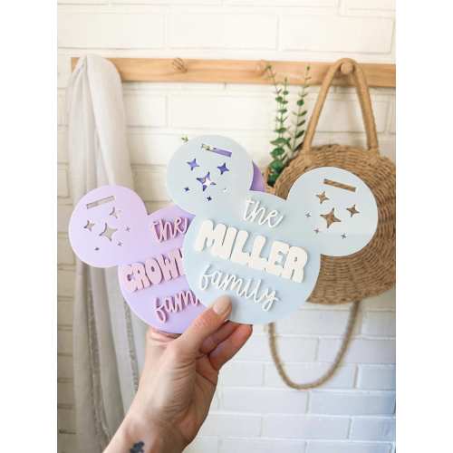 Mouse Stroller Tag, Stroller Sign