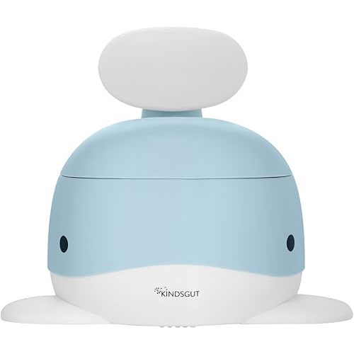 Kindsgut Potty Training Toilet in Whale Design, Designed in Germany, Potty Training in a Beautiful Design, Light Blue