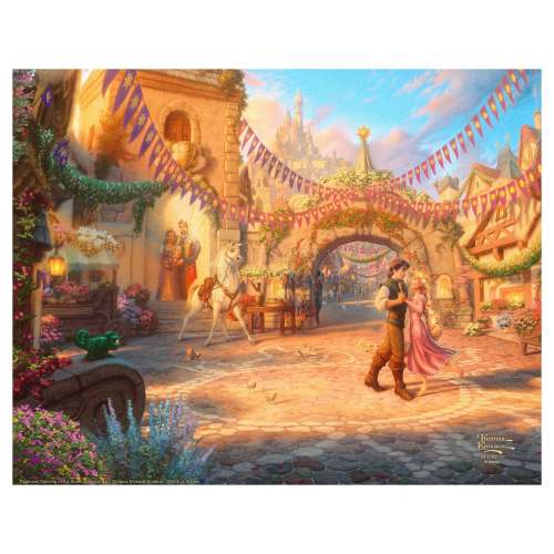 Disney Rapunzel Dancing in the Sunlit Courtyard - Art Prints