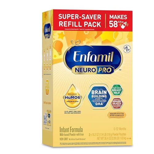 Enfamil NeuroPro Baby Formula, Brain Building Duo DHA & MFGM, Exclusive Immune Supporting HuMO6 Blend, Powder Infant Formula, Baby Milk, 36.4 Oz