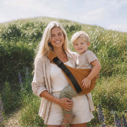 Everyday Corduroy Sling Carrier - Copper
