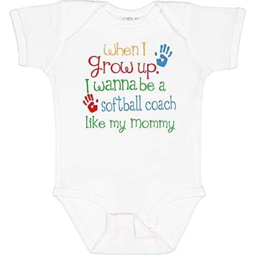 inktastic Softball Coach Like Mommy Baby Bodysuit