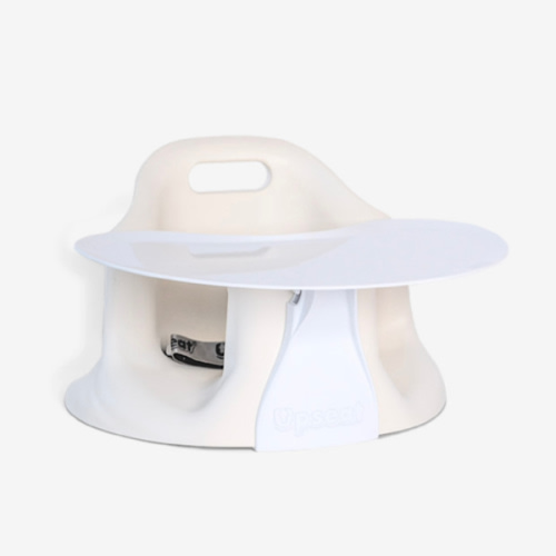 Upseat Baby Floor & Booster Seat with Tray - Coconut