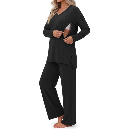 2 Piece Maternity Nursing Pajama Set