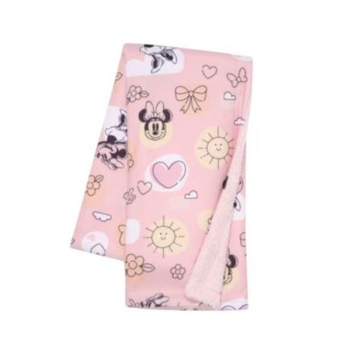 Disney Baby Sweetheart Minnie Mouse Pink Soft Fleece Baby Blanket