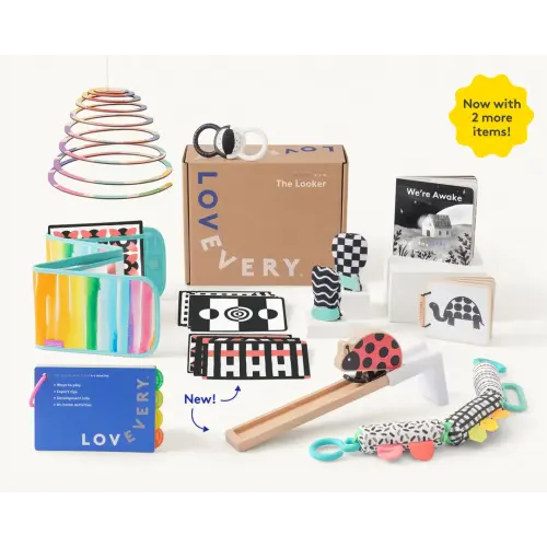 Lovevery | The Looker Play Kit | Toys for Newborn to 12 Week Olds