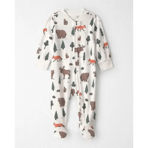 Baby Organic Cotton Sleep & Play Pajamas in Woodland Creatures - Little Planet | Carter's