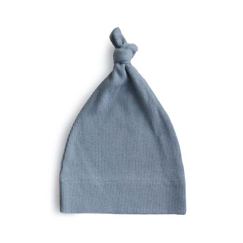 Mushie Organic Cotton Ribbed Baby Beanie