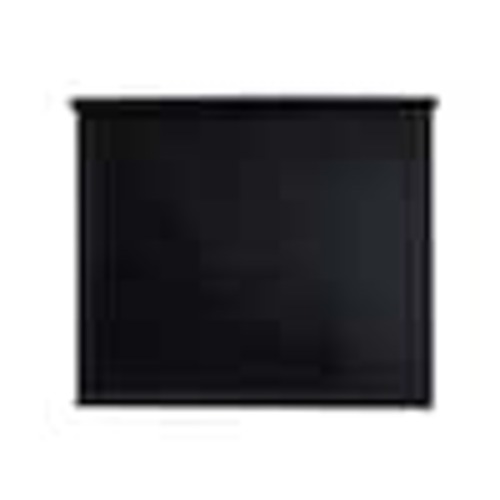 PRIVATE BRAND UNBRANDED Cut to Size Black Cordless Blackout Vinyl Roller Shade 37.25 in. W x 72 in. L UVBO12G3772B