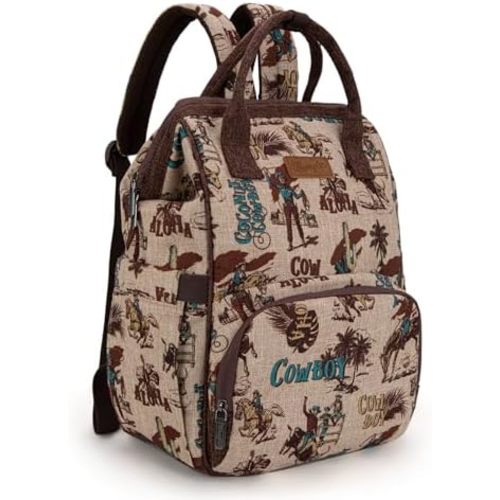 Montana West Wrangler Backpack for Women Western Casual Daypack for College Travel Work WG60-9110TN