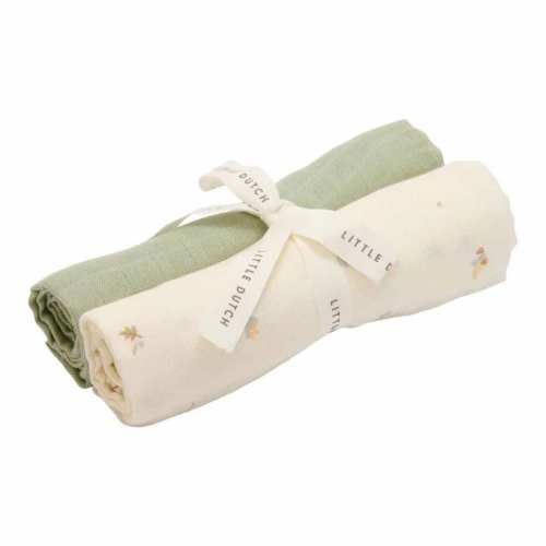 Little Dutch® Swaddles muslin Forest Treasures/Sage 70x70