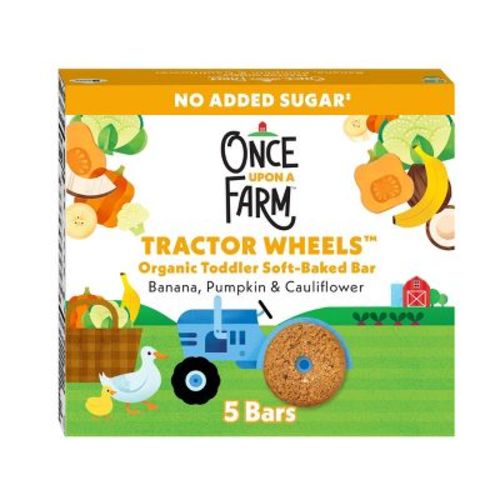 Once Upon a Farm Tractor Wheels Apple Sweet Potato & Spinach Baby Snacks - 3.35oz