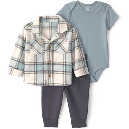 Carter's Baby Boys' 3-piece Bodysuit Pant Sets