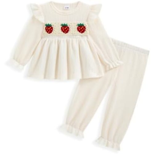 Vibebox Baby Girl Clothes Fall Winter Cute Toddler Girls Outfits Set 3M-3T