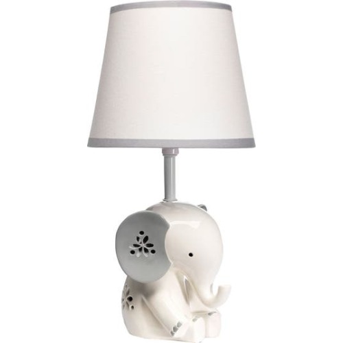 Happy Jungle Elephant Nursery Lamp with Shade & Bulb