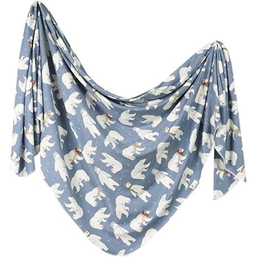 Copper Pearl Large Premium Knit Baby Swaddle Receiving Blanket Polar