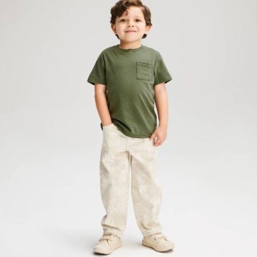 Toddler Boys' Relaxed Short Sleeve Pigment Dye T-Shirt - Cat & Jack™ Green 12M