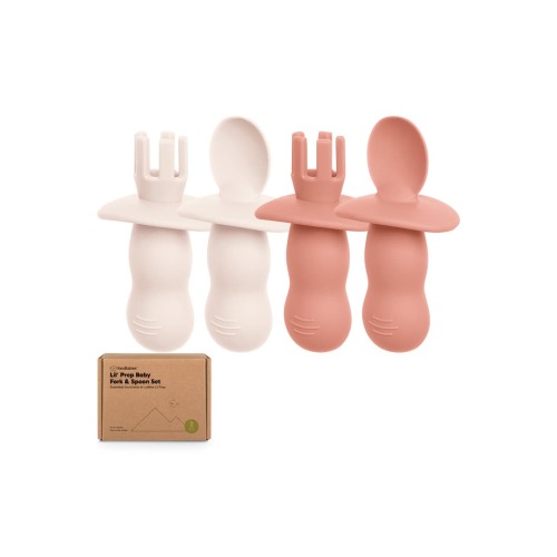 2-Sets Prep Baby Spoons & Forks Set