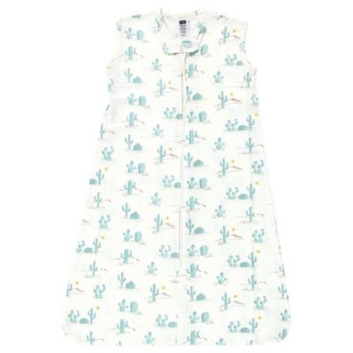 Hudson Baby Cotton Sleeveless Wearable Sleeping Bag, Sack, Blanket, Desert Cactus, 6-12 Months