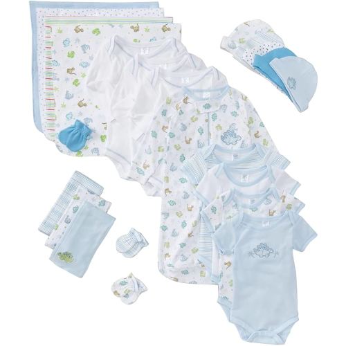 Spasilk 23-Piece Essential Layette Gift Set for Newborns, Clothes for Baby Boys and Girls, Baby Shower Gifts, 0-6 Months