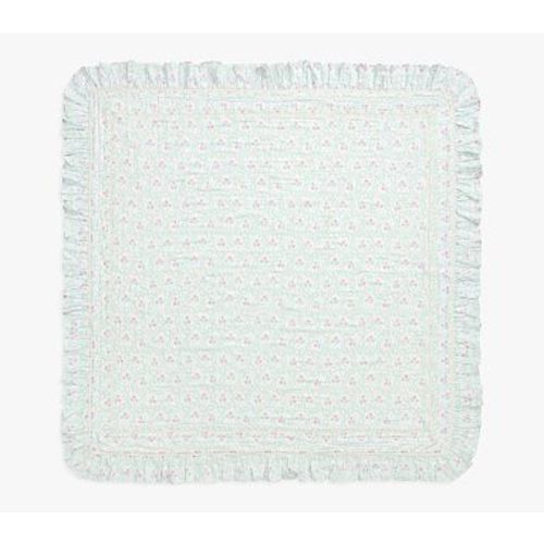 Hill House Trellis Floral Oversized Muslin Baby Blanket, Green Multi