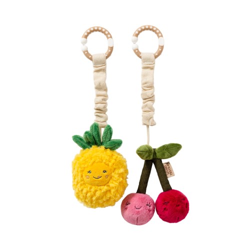Living Textiles Mini Market Stroller Toys Pineapple & Cherries